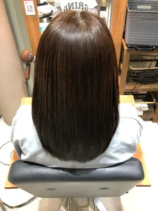 ミディアム パーマ ディレクター ノナカのヘアスタイル