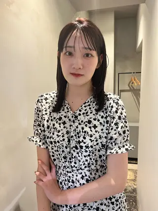 ミディアム カラー ロエ平尾山荘所属・大人ショート/メンズ /平尾/薬院/綜一郎のヘアスタイル