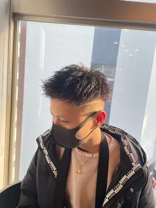 ショート パーマ メンズ 【men's Lapis横浜】海人のヘアスタイル