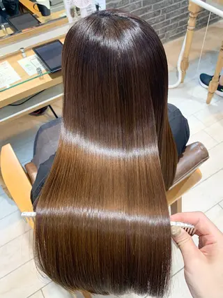 セミロング まろやかベージュ/ 大上なおみのヘアスタイル