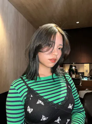 ミディアム カラー 産休中です 艶カラー♡オカのヘアスタイル