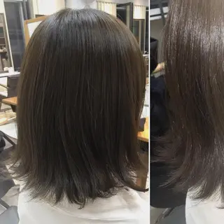 ミディアム カラー ワタイショウタ 髪質改善✨眉毛サロンのヘアスタイル