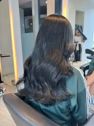 ロング カラー 縮毛矯正/カット/ 韓国ヘア/蛯原🍤のヘアスタイル