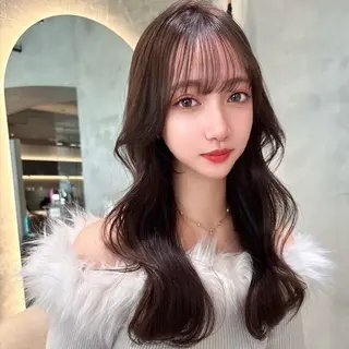 ミディアム Lond bla-maのヘアスタイル