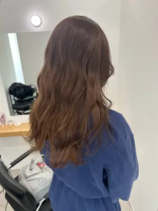 セミロング カラー ヘアセット/ワンカラ ー💐nao.のヘアスタイル