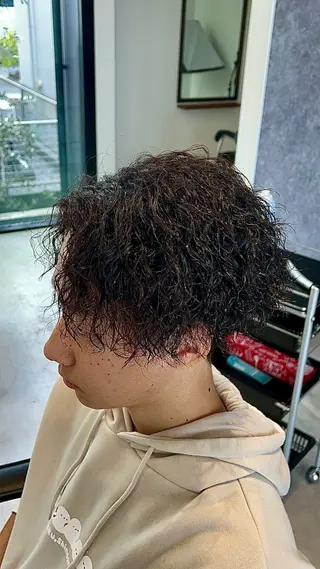 パーマ メンズ Men's BUCK所属・色気と品の出るカット /玉城　吹武稀のヘアスタイル