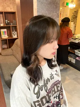 ロング カラー eim hair rink  長津田店所属・🫧透明感カラー 🫧しほのヘアスタイル