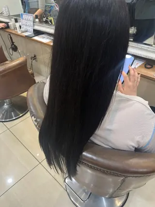 ロング カラー 💗あみ 💗のヘアスタイル