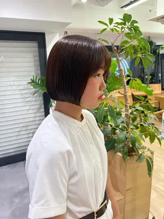 ミディアム 田中 愛梨のヘアスタイル