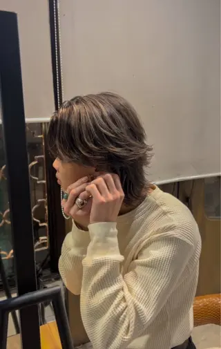 ショート カラー メンズ 海外デザイン🇺🇸 石渡諒太のヘアスタイル