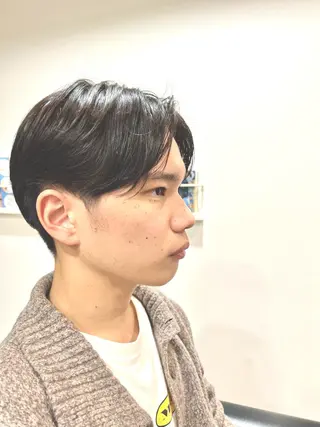 ショート メンズ 心斎橋バレイヤージュ 小林勝貴のヘアスタイル