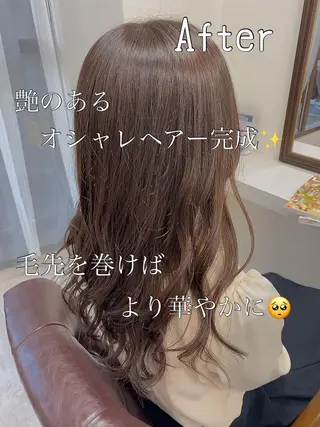 セミロング カラー エイミーフセ所属・【eimee】 店長✂️TAKUMAのヘアスタイル