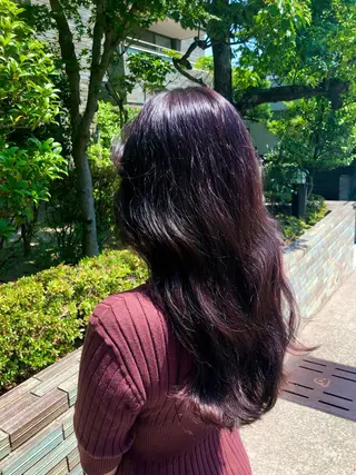 ロング カラー FUJINO RYOのヘアスタイル