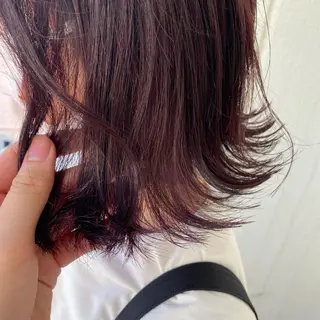 ミディアム カラー 個性派/ブリーチ *ほのかのヘアスタイル