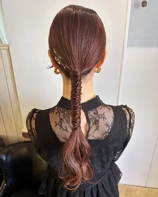 ロング カラー 増渕 駿介のヘアスタイル