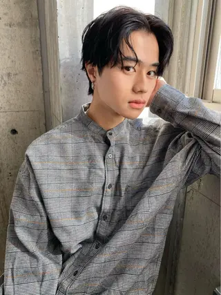 ショート パーマ メンズ 似合わせカラーパーマ 🌿kitin米川のヘアスタイル