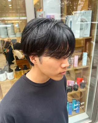 メンズ ゆもとまひろ🫧 渋谷/メンズパーマのヘアスタイル