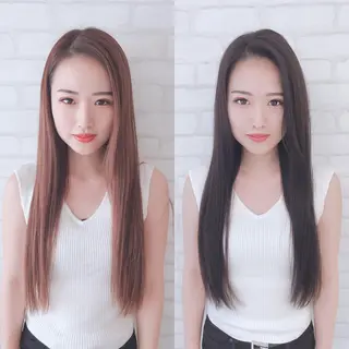 ロング アビリタ 警固のヘアスタイル