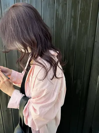 ロング カラー 青とそら いしざかのヘアスタイル