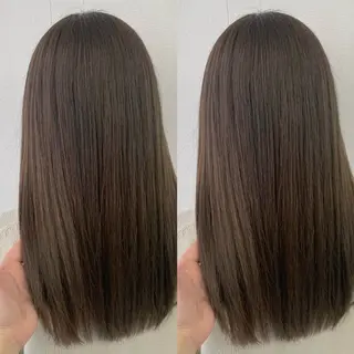 セミロング ブリーチ無しカラー✨ 美鈴のヘアスタイル
