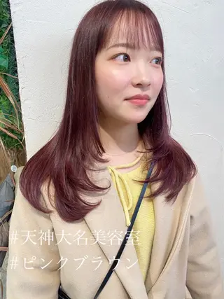 セミロング 綾香 /透明感カラーのヘアスタイル