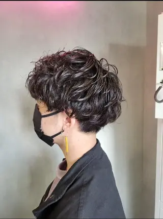 メンズ パーマ レイヤー/ショート /山田譲治✂️のヘアスタイル