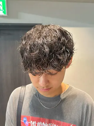 ショート カラー パーマ メンズ 🎧シャドウパーマ/ SOUMA🎧のヘアスタイル
