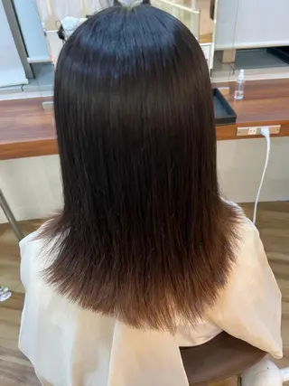 セミロング のりなが れおのヘアスタイル