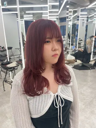 ロング カラー ヘアアレンジ 【Brown】おじま のぞみのヘアスタイル