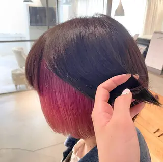 ショート カラー ヘアアレンジ .⋆⟡💖 Marin💖⟡⋆.のヘアスタイル