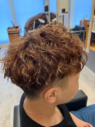 パーマ メンズ メンズ特化/パーマ/ フェードWATARUのヘアスタイル