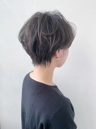 ショート ボブ/ショートボブ/ 岡山駅/別曽遥也のヘアスタイル