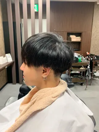 メンズ バーバーショップ涼桜新町店所属・田中大 パーマ/メンズカットのヘアスタイル