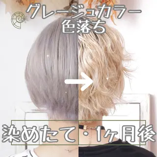 ショート カラー パーマ ヘアアレンジ 推し活専用 【派手髪】飯野ゆかりのヘアスタイル