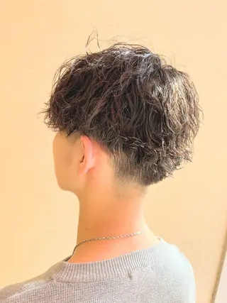 ショート パーマ メンズ メンズパーマ特化 外山 健太のヘアスタイル