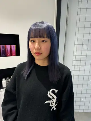 カラー ルイ🪐‪⋆𓈒𓏸 【ボブ/ハイトーン】のヘアスタイル