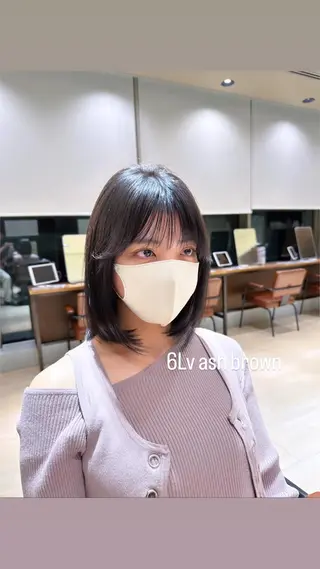 ミディアム カラー メンズパーマ/ メンズカット/平木のヘアスタイル