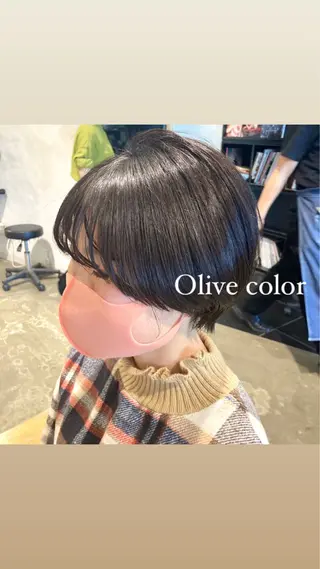 ショート カラー 暖色/艶髪/ボブ/ ショート/Ayaのヘアスタイル