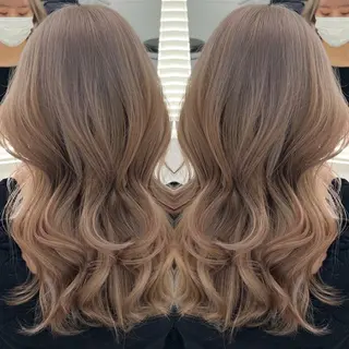 ロング まつパ/ケア ブリーチ/sEnAのヘアスタイル