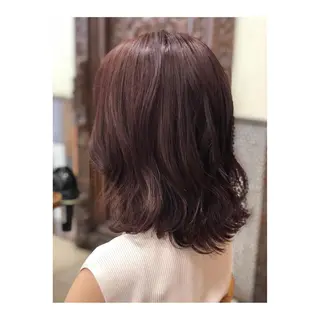 ミディアム カラー メンズ 白髪ぼかし脱白髪染め 大塚綾のヘアスタイル