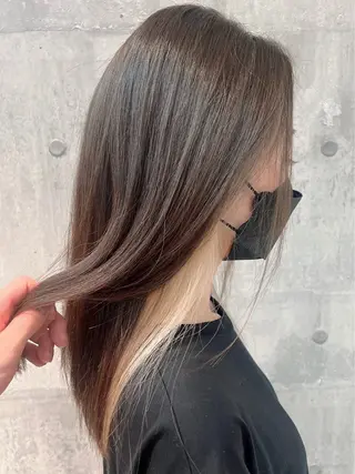 ロング カラー 髪質改善/艶髪カラー 関野文也のヘアスタイル