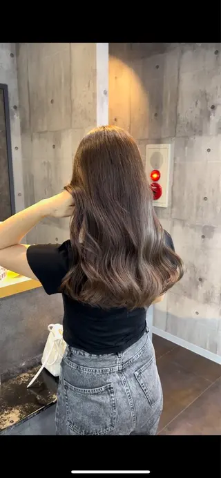 ロング カラー ヘアアレンジ 🐹ブリーチ/ボブ /韓国ヘア/蓮🐹のヘアスタイル