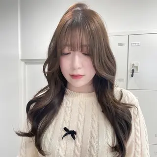 ロング MOE 福岡韓国ヘア✧︎のヘアスタイル