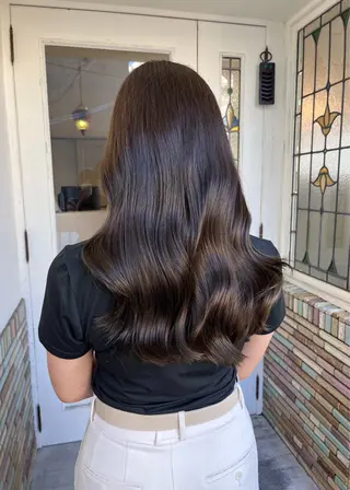 ロング 【艶ヘア】 どうまえのヘアスタイル