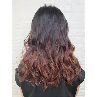 セミロング カラー KIZU 髪質改善 オカルト怪談のヘアスタイル