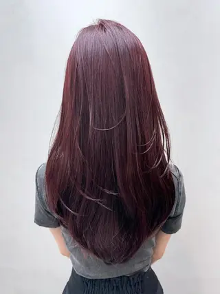 カラー セミロング ITbyALBUM 藤沢店のヘアスタイル