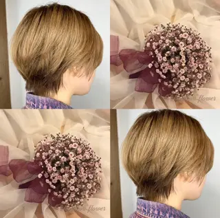 ショート 髪質改善 カラーJILLのヘアスタイル