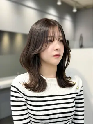 ミディアム カラー 🦋韓国系指名No1 店長/圓山 祐也🦋のヘアスタイル