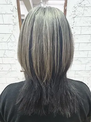ミディアム カラー サイトウ《艶カラー✨ メンズパーマ🌀》のヘアスタイル
