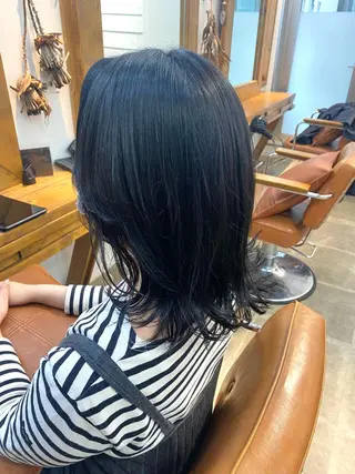 ミディアム カラー 縮毛矯正/髪質改善/ 佐々木大輔のヘアスタイル